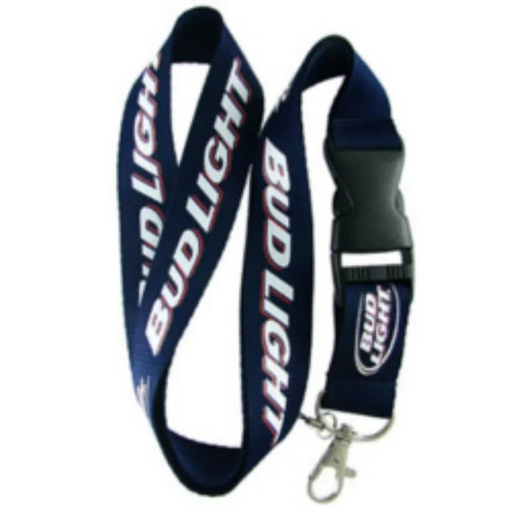 Universal Bud Light Lanyard Keychain ID Badge Holder Quick Release Buckle